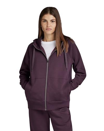 G-STAR RAW Damen Premium Core 2.1 Hooded Zip Thru Sweatshirt, Purpur (lt maze D22727-C235-8880), M von G-STAR RAW