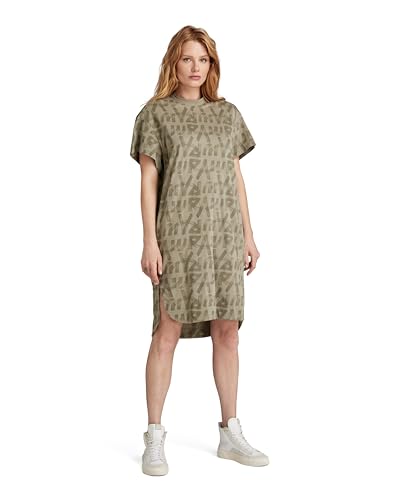 G-Star RAW Damen Printed Loose T-Shirt Kleid, Mehrfarben (Shamrock raw Paint D24484-D611-G468), XS von G-Star RAW