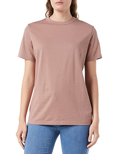 G-STAR RAW Damen Puff Logo Slim T-Shirt, Braun (chocolate berry D22761-336-B113), XXL von G-STAR RAW