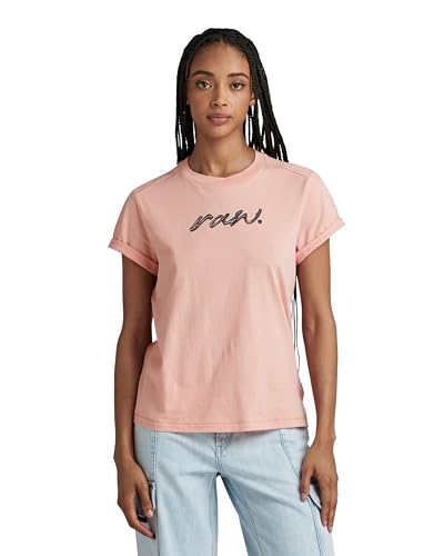 G-STAR RAW Damen RAW Dot Top, Rosa (deep berry shake D24497-D626-B115), S von G-STAR RAW