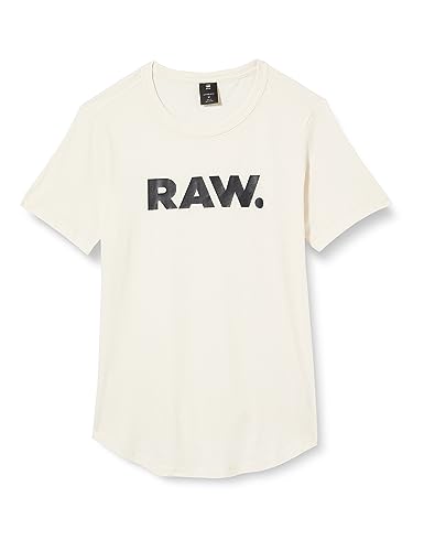 G-STAR RAW Damen RAW. Slim T-Shirt, Beige (eggnog D21226-4107-G076), M von G-STAR RAW