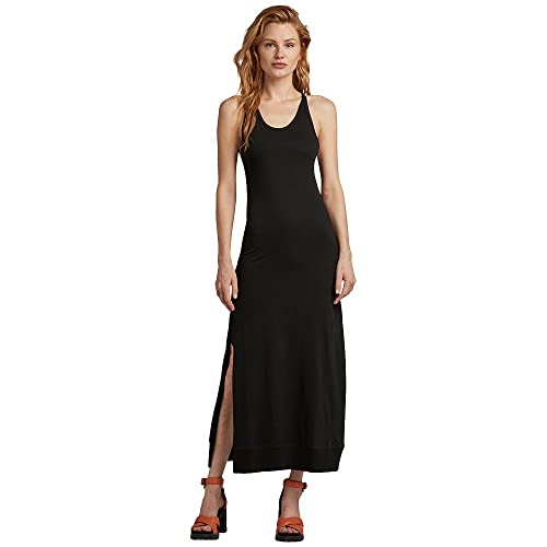 G-STAR RAW Damen Racer Slip Kleid, Schwarz (dk black D23296-B771-6484), XXS von G-STAR RAW