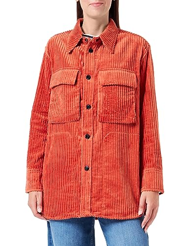 G-STAR RAW Damen Regular BF Overshirt, Orange (rooibos tea D23552-D411-G052), XL von G-STAR RAW