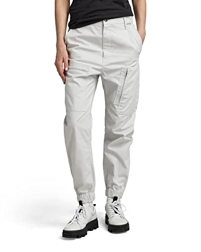 G-STAR RAW Damen Regular Cargo Boyfriend Hose, Grau (oyster mushroom D22884-D387-D607), 28 von G-STAR RAW