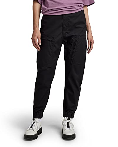 G-STAR RAW Damen Regular Cargo Boyfriend Hose, Schwarz (dk black D22884-D387-6484), 28 von G-STAR RAW