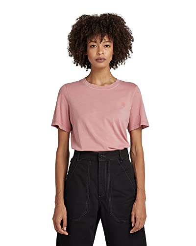 G-STAR RAW Damen Regular Fit T-Shirt Overdyed, Rosa (dusty rose gd D19904-B059-C679), XXS von G-STAR RAW