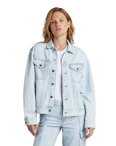 G-STAR RAW Damen Relaxed Denim Jacke, Blau (sun faded piscina blue D24347-D536-G319), XXS von G-Star RAW