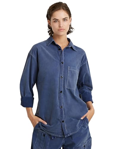 G-Star RAW Damen Relaxed Denim Overshirt, Blau (Faded ciel Blue gd D24344-D295-G335), XS von G-Star RAW