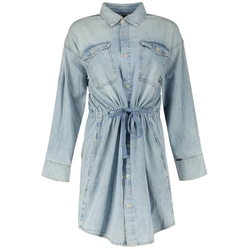 G-Star RAW Damen Relaxed Drawcord Denim Kleid, Blau (Sun Faded Blue Mist D24353-D252-G342), XL von G-Star RAW