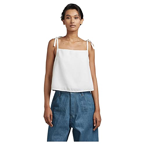 G-STAR RAW Damen Shirt Para Simple Tanktop, Weiß (white D23312-D297-110), M von G-STAR RAW