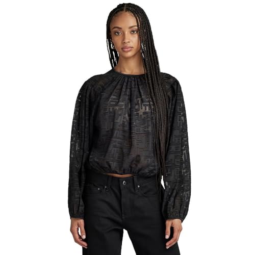 G-Star RAW Damen Shirt Sniper Top 2.0, Schwarz (dk Black D23818-D404-6484), M von G-STAR