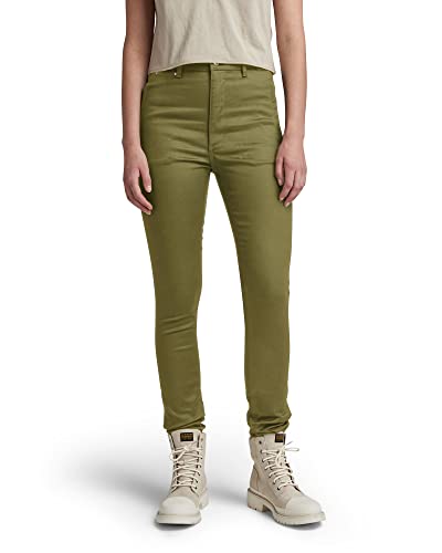 G-STAR RAW Damen Skinny Chinohose, Grün (smoke olive D22892-C105-B212), 27W / 30L von G-STAR RAW