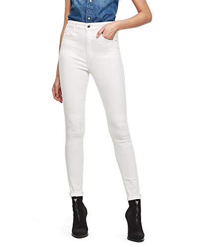 G-STAR RAW Damen Kafey Ultra High Skinny Jeans, Weiß (white D15578-C267-110), 25W / 32L von G-STAR RAW
