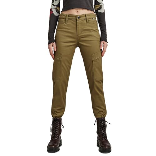 G-STAR RAW Damen Slim Cargohose, Grün (Dark Olive D23572-C072-C744), 27W / 32L von G-STAR