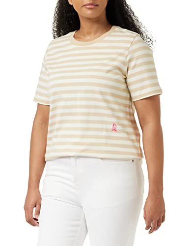 G-STAR RAW Damen Small RAW Graphic Stripe Top, Mehrfarben (papyrus/brown rice stripe D22330-C929-D506), L von G-STAR RAW