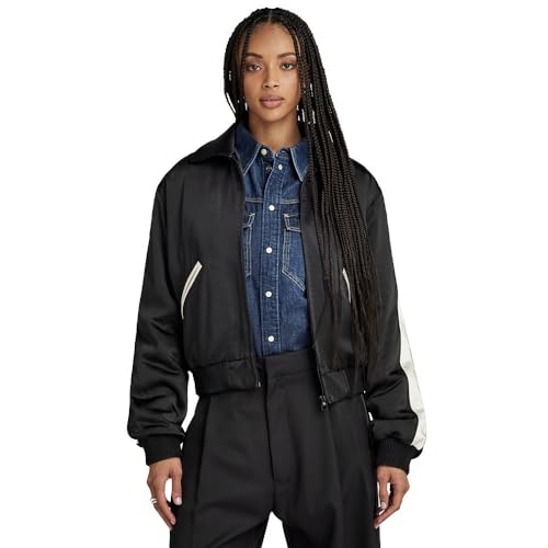 G-STAR RAW Damen Souvenir Bomber, Schwarz (dk black D23860-D414-6484), M von G-Star RAW