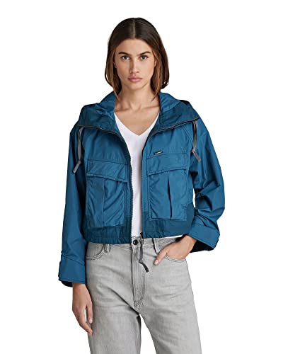 G-STAR RAW Damen Sporty Windbreaker, Blau (nitro D21425-D117-1861), L von G-STAR RAW