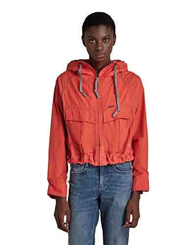 G-STAR RAW Damen Sporty Windbreaker, Rot (paprika D21425-D117-D116), S von G-STAR RAW