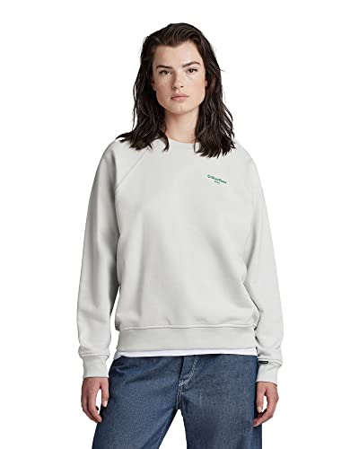 G-STAR RAW Damen Staff Graphic Sweatshirt, Grau (oyster mushroom D22728-D277-D607), M von G-STAR RAW