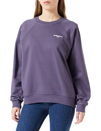 G-STAR RAW Damen Staff Graphic Sweatshirt, Purpur (dk grape D22728-D277-800), M von G-STAR RAW