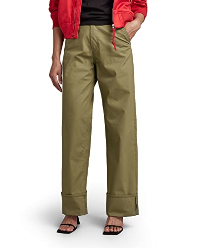 G-STAR RAW Damen Stray Chinohose, Grün (smoke olive D22894-D387-B212), 26W / 30L von G-STAR RAW