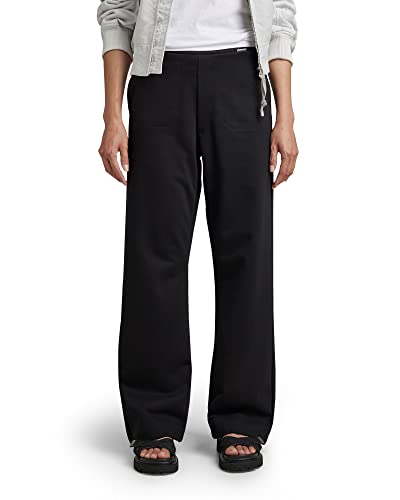 G-STAR RAW Damen Stray Jogginghose, Schwarz (dk black D22839-D284-6484), L von G-STAR RAW