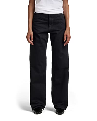 G-STAR RAW Damen Stray Ultra High Loose Jeans, Schwarz (pitch black D22068-D182-A810), 31W / 32L von G-STAR RAW