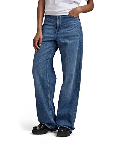 G-STAR RAW Damen Stray Ultra High Loose Jeans, Blau (faded capri D22068-C779-D346), 25W / 32L von G-STAR RAW