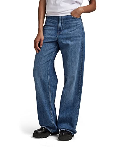 G-STAR RAW Damen Stray Ultra High Loose Jeans, Blau (faded capri D22068-C779-D346), 28W / 32L von G-STAR RAW
