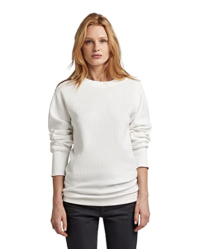 G-STAR RAW Damen Swedish Army Sweatshirt, Weiß (milk D22735-D283-111), L von G-STAR RAW