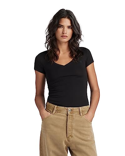 G-STAR RAW Damen Basic V-Neck Cap Sleeve T-Shirt von G-STAR