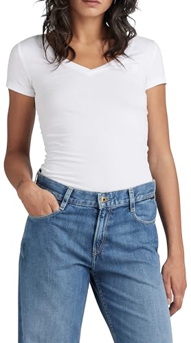 G-STAR RAW Damen Basic V-Neck Cap Sleeve T-Shirt von G-STAR