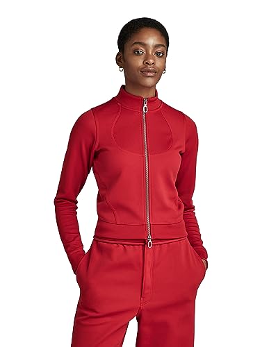 G-STAR RAW Women's Sweats Track Jacket Slim sw wmn, Rot (dk Flame D23549-D429-8050), L von G-STAR