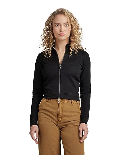 G-STAR RAW Damen Track jacket slim sw wmn, Schwarz (dk black D23549-D429-6484), L von G-STAR RAW