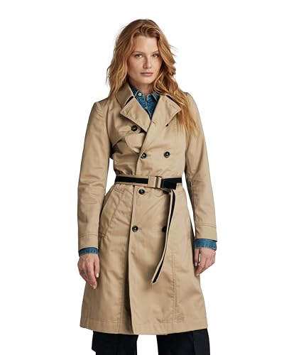 G-STAR RAW Damen Trenchcoat, Grün (lt rock D24259-D352-3000), S von G-STAR