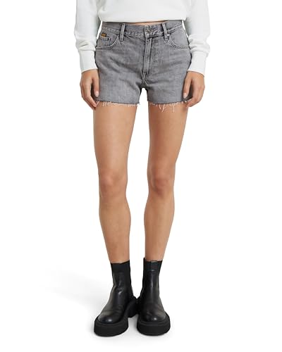 G-Star RAW Damen True Shorts Raw Edge, Grau (Faded Grey neblina D24376-D537-G324), 28 von G-Star RAW