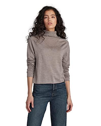 G-STAR RAW Damen Turtle Knitted Pullover, Mehrfarben (dk toggee htr D20597-B692-C826), XXS von G-STAR RAW