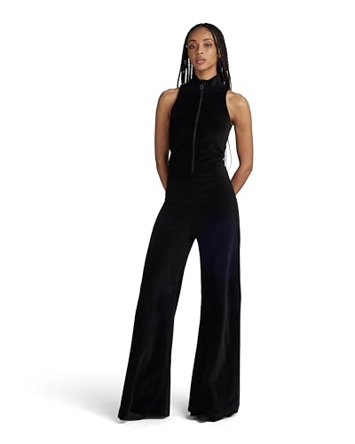 G-STAR RAW Damen Velvet Jumpsuit, Schwarz (dk black D23519-D428-6484), L von G-STAR RAW