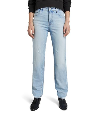 G-STAR RAW Damen Viktoria High Straight Jeans, Blau (sun faded mirage blue D23959-D503-G316), 30W / 34L von G-STAR RAW