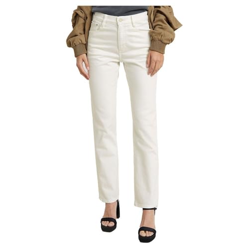 G-Star RAW Damen Viktoria High Straight Jeans, Grau (lt Chalk gd D23959-D552-G377), 32W / 34L von G-STAR