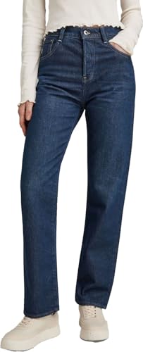 G-STAR Damen Viktoria High Straight Jeans, Blau (Worn in Aster Blue D23959-D503-G115), 27W / 30L von G-STAR