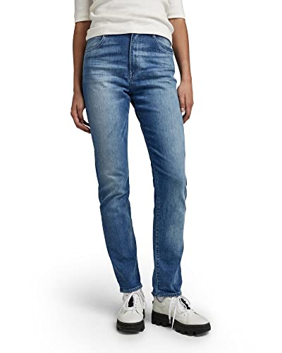 G-STAR RAW Damen Virjinya Slim Jeans, Blau (vintage sea breeze D21078-C913-D907), 28W / 30L von G-STAR RAW