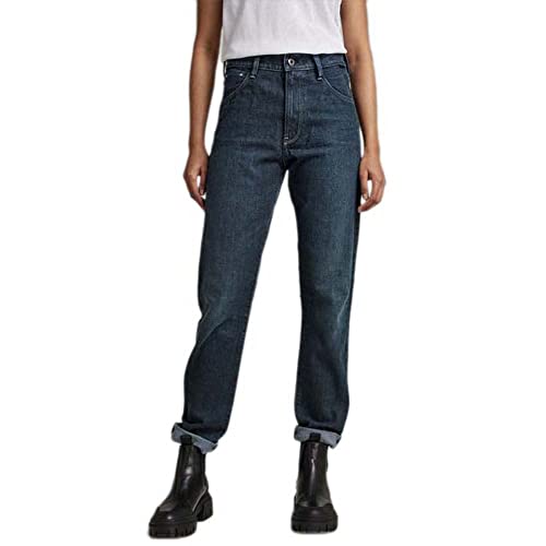 G-STAR RAW Damen Virjinya Slim Jeans, Blau (Worn in deep Teal D21078-D164-D325), 31W / 32L von G-STAR