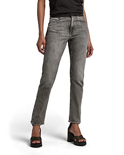 G-STAR RAW Damen Virjinya Slim Jeans, Grau (faded carbon D21078-C909-C762), 24W / 32L von G-STAR RAW