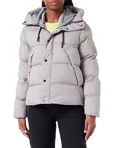 G-STAR RAW Damen Whistler Short Puffer wmn, Grau (elephant skin D23534-D199-G106), L von G-STAR RAW