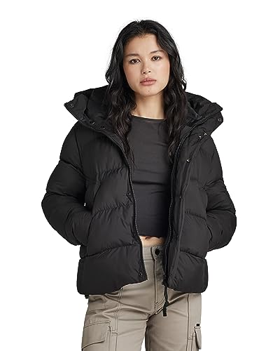 G-STAR RAW Damen Whistler Short Puffer wmn, Schwarz (dk black D23534-D199-6484), XXS von G-STAR
