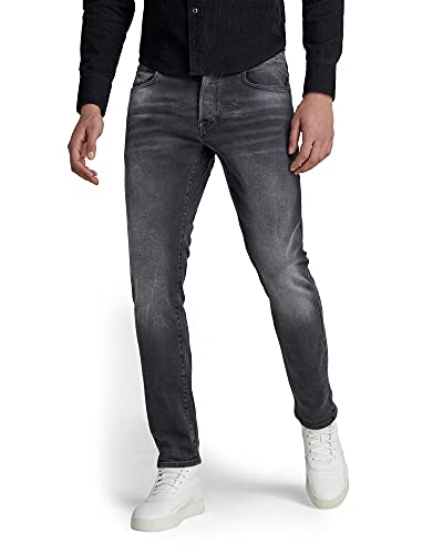 G-STAR RAW Herren 3301 Slim Jeans, Schwarz (antic charcoal 51001-B479-A800), 29W / 30L von G-STAR RAW