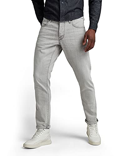 G-STAR RAW Herren 3301 Regular Tapered Jeans, Grau (sun faded iron 51003-C530-C002), 27W / 32L von G-STAR RAW