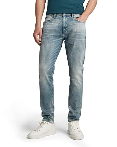G-STAR RAW Herren 3301 Skinny Jeans, Sun Faded Scanda Blue, 30W x 32L von G-STAR RAW