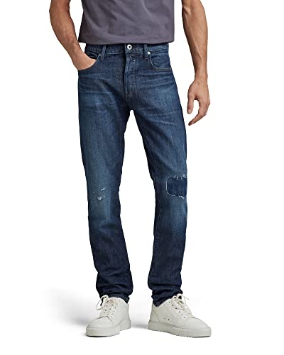 G-STAR RAW Herren 3301 Slim Fit Jeans, Blau (worn in ocean reef restored 51001-B767-D349), 31W / 32L von G-STAR RAW